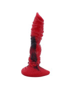 FAAK – gode cheval coloré rouge et noir pour femme, jouet sexuel, faux pénis, chien loup, masturbation, jeux pour adultes, nouve