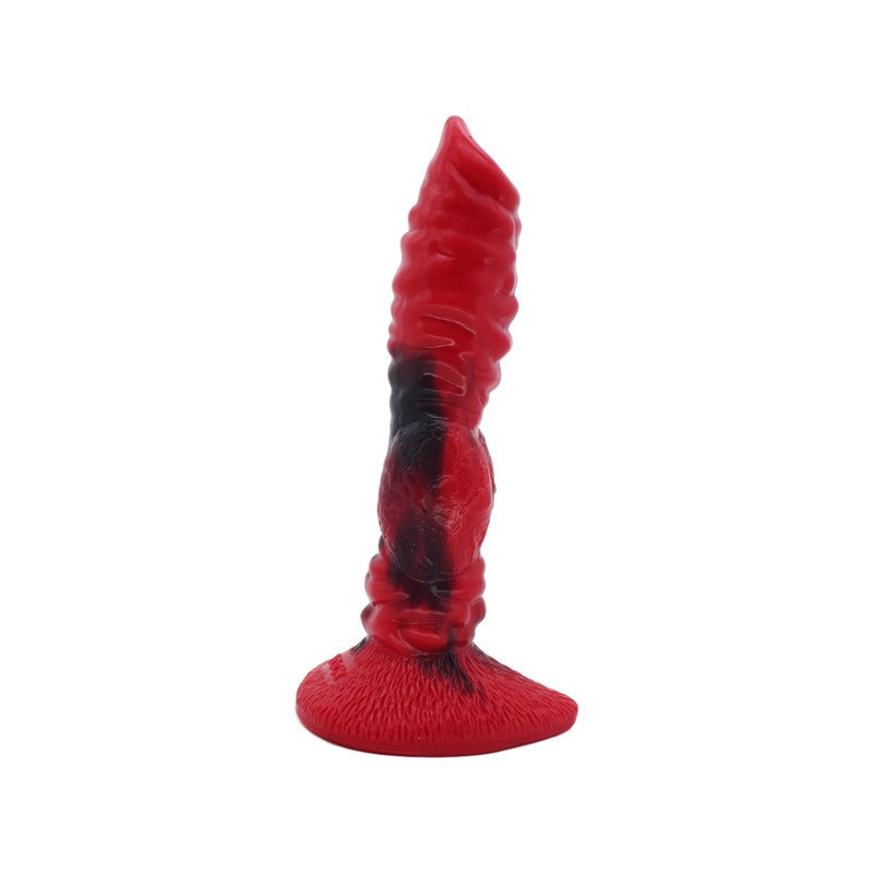 FAAK – gode cheval coloré rouge et noir pour femme, jouet sexuel, faux pénis, chien loup, masturbation, jeux pour adultes, nouve