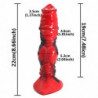 FAAK – gode cheval coloré rouge et noir pour femme, jouet sexuel, faux pénis, chien loup, masturbation, jeux pour adultes, nouve