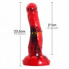 FAAK – gode cheval coloré rouge et noir pour femme, jouet sexuel, faux pénis, chien loup, masturbation, jeux pour adultes, nouve