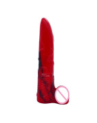 FAAK – gode cheval coloré rouge et noir pour femme, jouet sexuel, faux pénis, chien loup, masturbation, jeux pour adultes, nouve