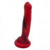 FAAK – gode cheval coloré rouge et noir pour femme, jouet sexuel, faux pénis, chien loup, masturbation, jeux pour adultes, nouve