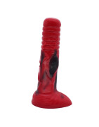 FAAK – gode cheval coloré rouge et noir pour femme, jouet sexuel, faux pénis, chien loup, masturbation, jeux pour adultes, nouve