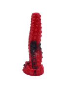 FAAK – gode cheval coloré rouge et noir pour femme, jouet sexuel, faux pénis, chien loup, masturbation, jeux pour adultes, nouve