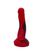 FAAK – gode cheval coloré rouge et noir pour femme, jouet sexuel, faux pénis, chien loup, masturbation, jeux pour adultes, nouve