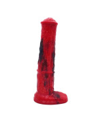 FAAK – gode cheval coloré rouge et noir pour femme, jouet sexuel, faux pénis, chien loup, masturbation, jeux pour adultes, nouve
