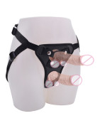 Gode Double avec anneaux pour hommes, avec harnais, ceinture, jeux pour adultes, jouets sexuels pour adultes | AliExpress