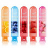 Lubrifiant comestible à base d'eau, parfum pêche/fraise/myrtille/cerise/Orange, Gel pour sexe Anal et Oral, pour Couple adulte,