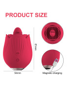 Jouet vibrateur Rose puissant pour femmes, avec léchage de langue, mamelon Oral, stimulateur de Clitoris, jouets Sexy pour adult