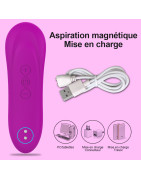 Jouet Sexuels Pour Vibromasseur Femme Clitoris Puissant ​Vibrateur de Succion de Vagin de Clitoris Féminin, ​Stimulateur Sous Ma