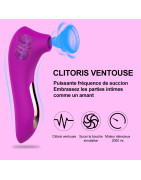 Jouet Sexuels Pour Vibromasseur Femme Clitoris Puissant ​Vibrateur de Succion de Vagin de Clitoris Féminin, ​Stimulateur Sous Ma