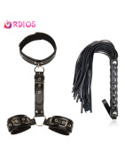 Jouets sexuels érotiques, collier de cou, menottes, fouet pour Couples, femmes, Bondage BDSM, corde de retenue pour jeu adulte, 