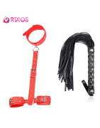 Jouets sexuels érotiques, collier de cou, menottes, fouet pour Couples, femmes, Bondage BDSM, corde de retenue pour jeu adulte, 