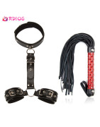 Jouets sexuels érotiques, collier de cou, menottes, fouet pour Couples, femmes, Bondage BDSM, corde de retenue pour jeu adulte, 