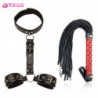 Jouets sexuels érotiques, collier de cou, menottes, fouet pour Couples, femmes, Bondage BDSM, corde de retenue pour jeu adulte, 