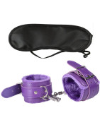BDSM – jouets sexuels en cuir PU réglables, menottes en peluche, menottes à la cheville, contraintes de Bondage, jouet sexuel fé