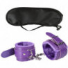 BDSM – jouets sexuels en cuir PU réglables, menottes en peluche, menottes à la cheville, contraintes de Bondage, jouet sexuel fé
