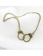Collier menottes rétro et Sexy, 1 pièce, style Punk, mode séduisant, matériel de décoration de fête, de bal, artisanal, populair