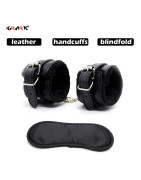 Ensemble de jouets de retenue de Bondage, menottes, masque pour les yeux, jeu pour adultes, jouets érotiques, produit sexuel pou