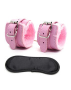 Ensemble de jouets de retenue de Bondage, menottes, masque pour les yeux, jeu pour adultes, jouets érotiques, produit sexuel pou