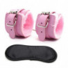 Ensemble de jouets de retenue de Bondage, menottes, masque pour les yeux, jeu pour adultes, jouets érotiques, produit sexuel pou