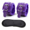 Ensemble de jouets de retenue de Bondage, menottes, masque pour les yeux, jeu pour adultes, jouets érotiques, produit sexuel pou