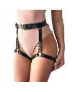 Bandeau ajustable en cuir PU pour femmes, 1 pièce, ceinture de poitrine, Lingerie érotique Sexy BDSM, harnais de poitrine | AliE