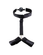 SMLOVE Jouets sexuels érotiques pour Couples femmes esclave bouche ouverte Gag Ball menottes sexe Bondage BDSM jouets pour acces