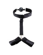 SMLOVE Jouets sexuels érotiques pour Couples femmes esclave bouche ouverte Gag Ball menottes sexe Bondage BDSM jouets pour acces
