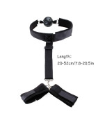 SMLOVE Jouets sexuels érotiques pour Couples femmes esclave bouche ouverte Gag Ball menottes sexe Bondage BDSM jouets pour acces