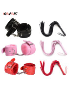 Menottes Sexy réglables en cuir PU, en peluche, pour cheville, jouets sexuels de Bondage, accessoires exotiques | AliExpress