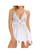 Sous vêtements en dentelle pour femmes, ensemble de Lingerie Sexy avec jarretelles découpées, soutien gorge brodé | AliExpress