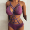 Ensemble de sous vêtements pour femmes, ceintures de jarretelles Sexy, taille à jambe, sangles Cage, soutien gorge, jarretelles,