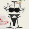 Ensemble de Lingerie Sexy en Dentelle pour Femme, Sous Vêtements de Nuit, Anneau en Acier, Pyjama, Jarretelles, Nouvelle Collect