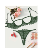 Ensemble de Lingerie Sexy en Dentelle pour Femme, Sous Vêtements de Nuit, Anneau en Acier, Pyjama, Jarretelles, Nouvelle Collect