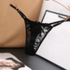 Culotte en dentelle avec nœud pour femmes, string et string, couleur unie, slip Transparent, Lingerie Sexy | AliExpress