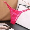 Culotte en dentelle avec nœud pour femmes, string et string, couleur unie, slip Transparent, Lingerie Sexy | AliExpress