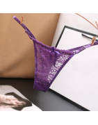 Culotte en dentelle avec nœud pour femmes, string et string, couleur unie, slip Transparent, Lingerie Sexy | AliExpress