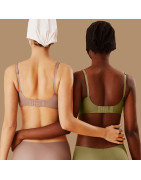 Soutien gorge sans couture pour femmes, sous vêtements et vêtements de nuit, Lingerie douce et intime | AliExpress