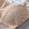 Soutien gorge en dentelle pour femmes, sans manches, solide, Bralette non rembourrée, Bustier, fermeture éclair au dos, débardeu