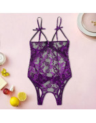 Teddy – Lingerie érotique en dentelle pour femmes, soutien gorge ouvert, vêtements de nuit Sexy, Costumes sexuels, grande taille