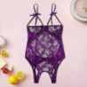 Teddy – Lingerie érotique en dentelle pour femmes, soutien gorge ouvert, vêtements de nuit Sexy, Costumes sexuels, grande taille