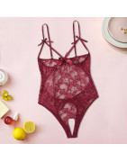 Teddy – Lingerie érotique en dentelle pour femmes, soutien gorge ouvert, vêtements de nuit Sexy, Costumes sexuels, grande taille