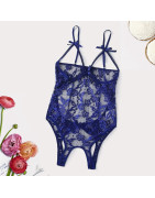 Teddy – Lingerie érotique en dentelle pour femmes, soutien gorge ouvert, vêtements de nuit Sexy, Costumes sexuels, grande taille