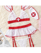 Robe en dentelle pour femmes, sous vêtements Sexy, uniforme Porno, Lingerie érotique, jeu de rôle | AliExpress