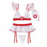 Robe en dentelle pour femmes, sous vêtements Sexy, uniforme Porno, Lingerie érotique, jeu de rôle | AliExpress