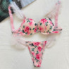 Sexy strass confortable Lingerie Femme ensemble Push Up soutien gorge Victoria&#39;s Secret femmes Lingerie ensemble 2 pièces ma
