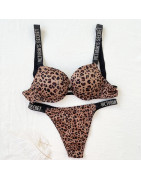 Sexy strass confortable Lingerie Femme ensemble Push Up soutien gorge Victoria&#39;s Secret femmes Lingerie ensemble 2 pièces ma