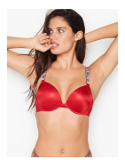 Sexy strass confortable Lingerie Femme ensemble Push Up soutien gorge Victoria&#39;s Secret femmes Lingerie ensemble 2 pièces ma