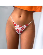 String confortable respirant sans couture pour femmes, culotte Sexy taille basse, string G, sous vêtements intimes imprimés à la